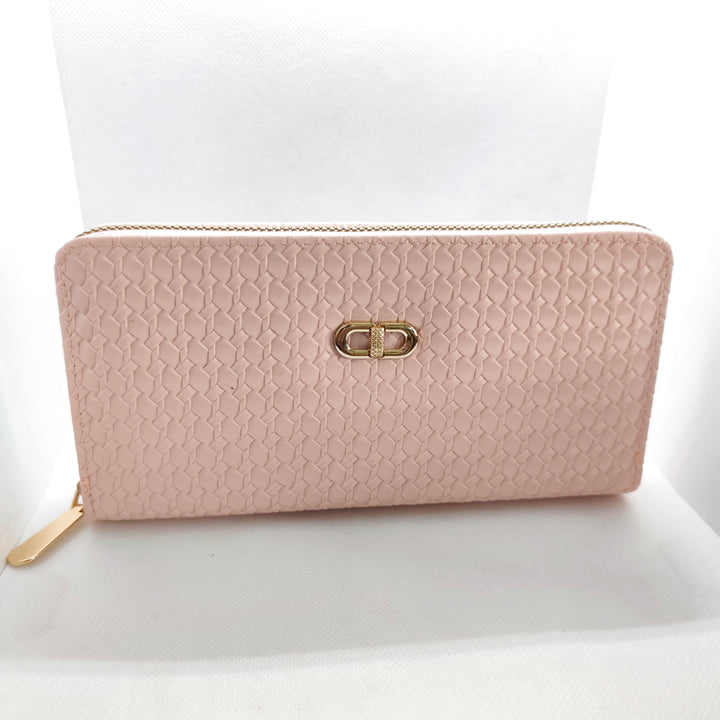 Blush zip purse