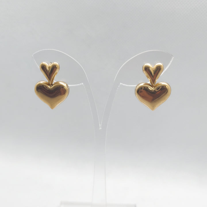 Sable hearts earrings