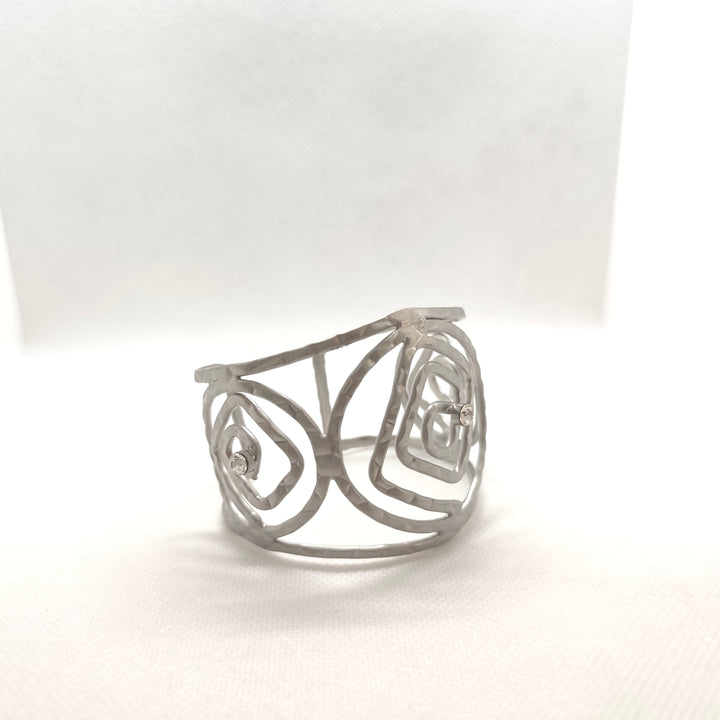 Silver cuff bracelet