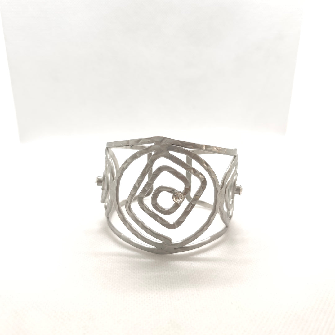 Silver cuff bracelet