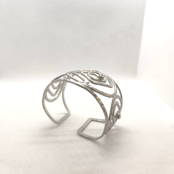 Silver cuff bracelet