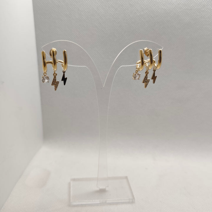 Lightning & Sparkle Hoops