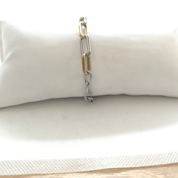 Dual Tone Link Visetti Bracelet