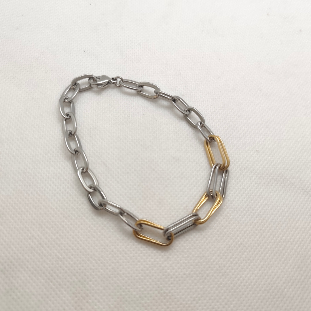 Dual Tone Link Visetti Bracelet