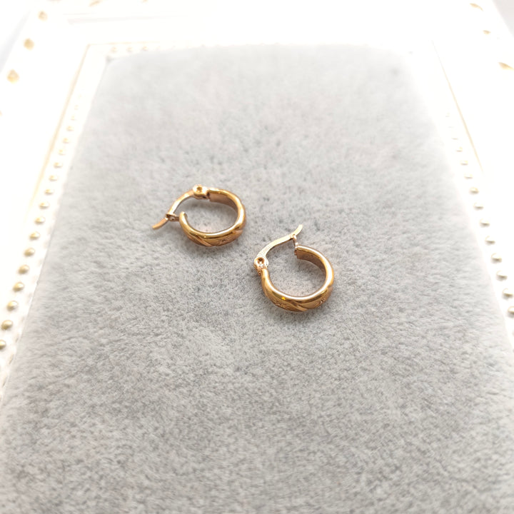Visetti Rose Gold Mini Hoops