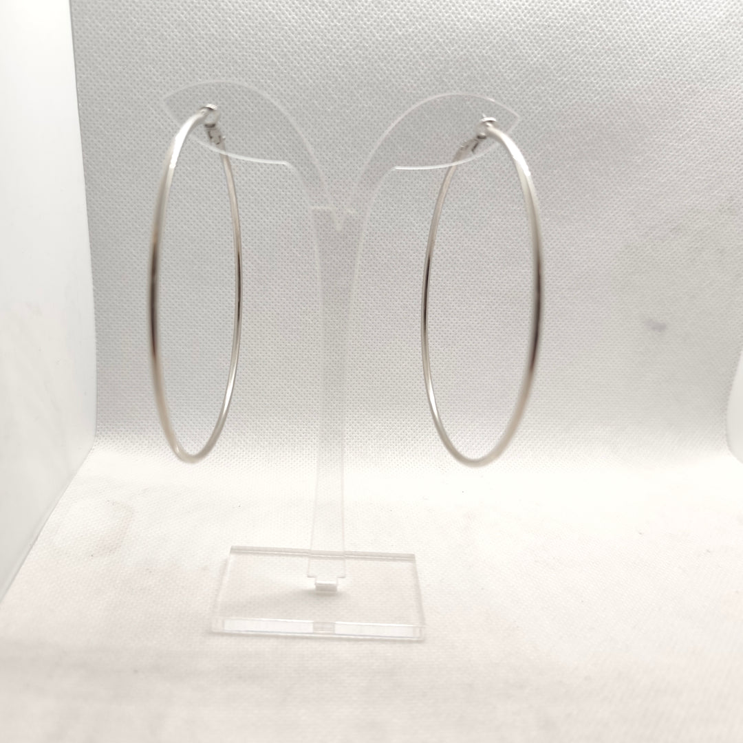 Classic Silver Hoop Earrings