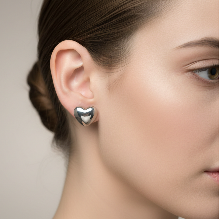 Heart Stud Earrings