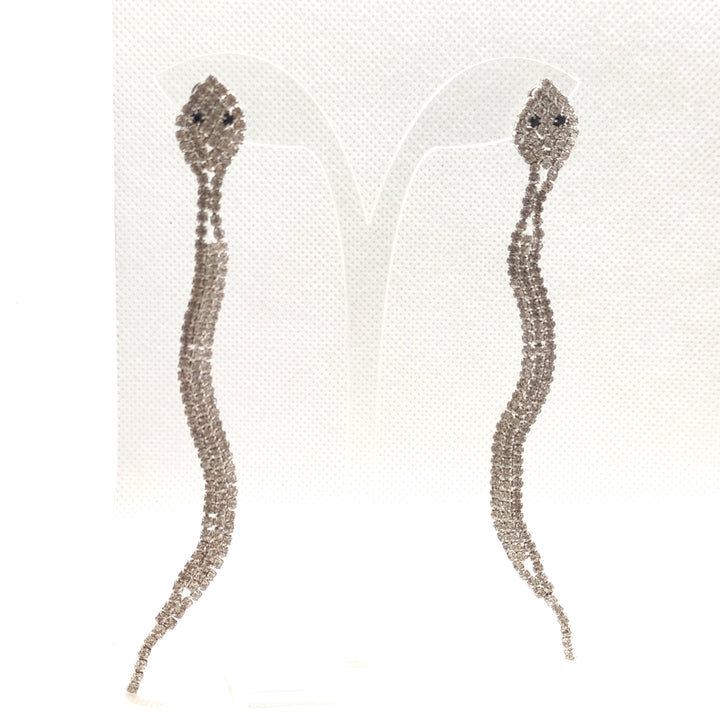 Sparkling Curved Dangle Earrings