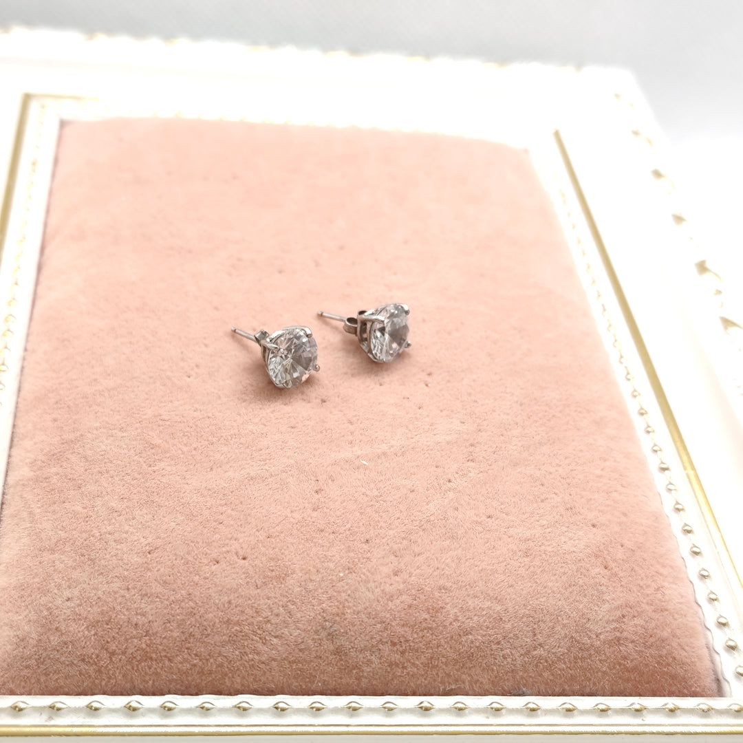 Elegant Silver Stud Earrings