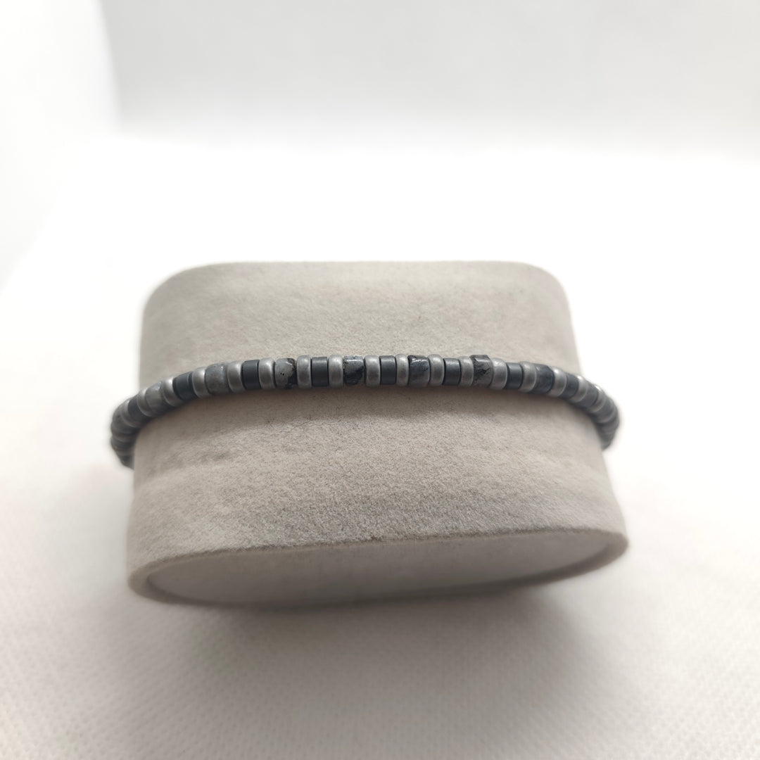 Leuko by Visetti  Mens Steel Wave Bracelet