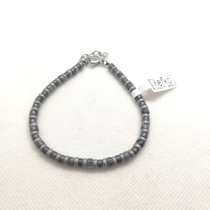 Leuko by Visetti  Mens Steel Wave Bracelet