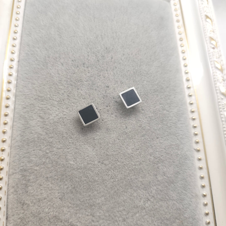 Luna Square Stud Earrings