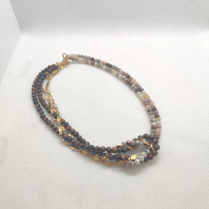 Earthy Elegance Beaded Necklace