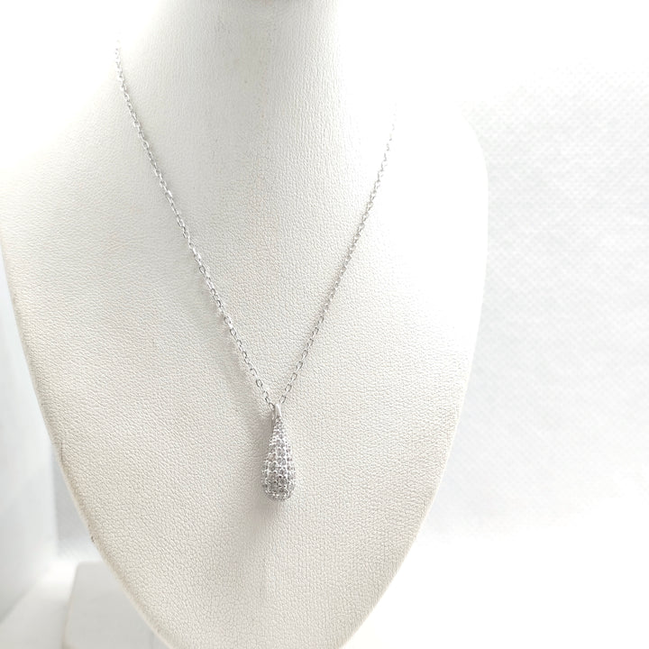 Teardrop Silver Necklace