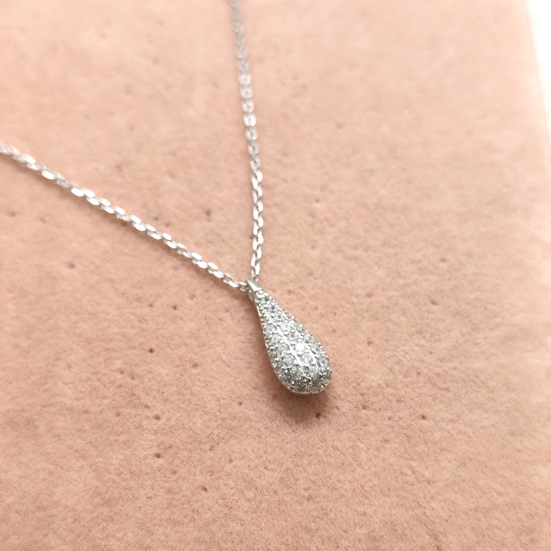 Teardrop Silver Necklace