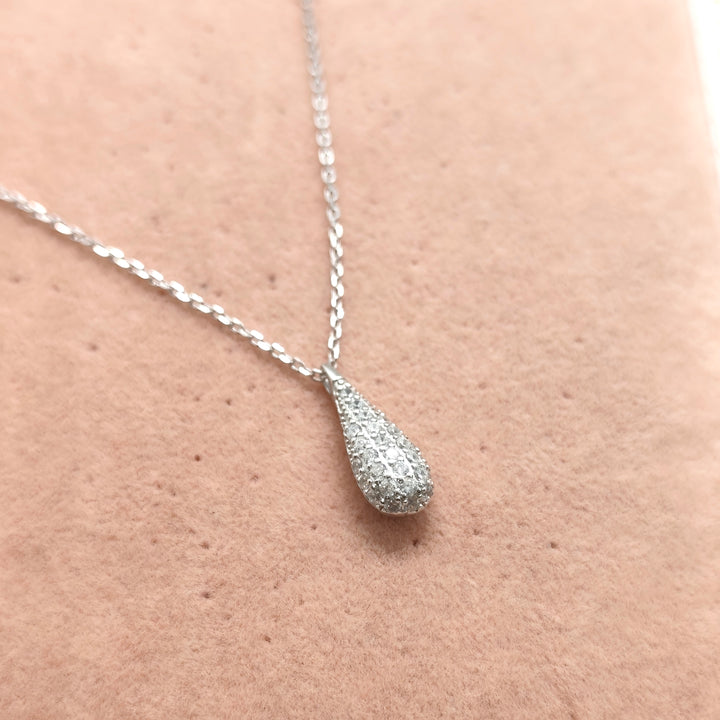 Teardrop Silver Necklace