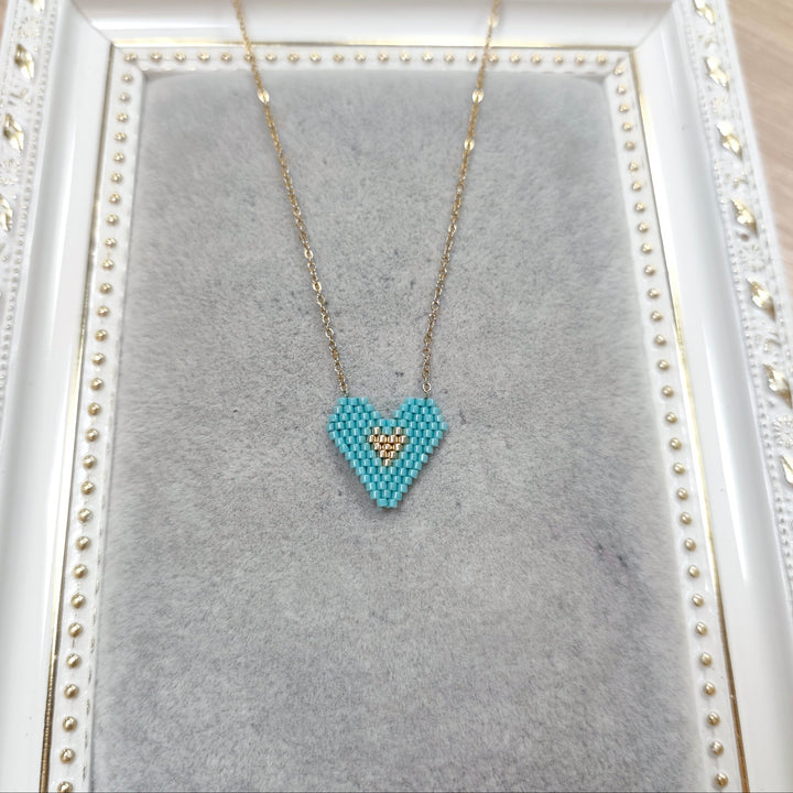 Heart  Beaded Necklace