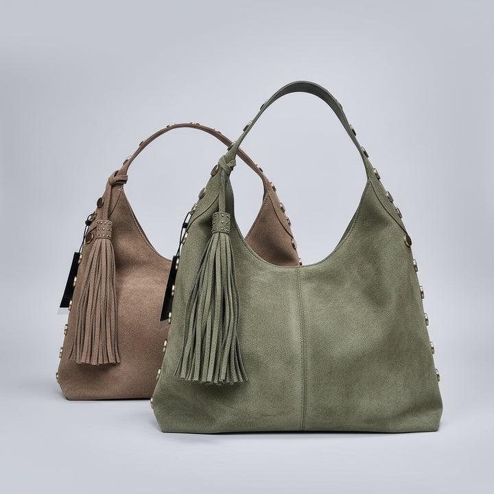 Tasseled Suede Bag
