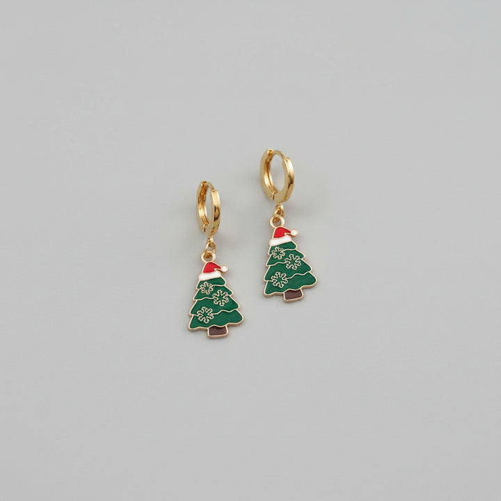 Xmas Hoop Earrings