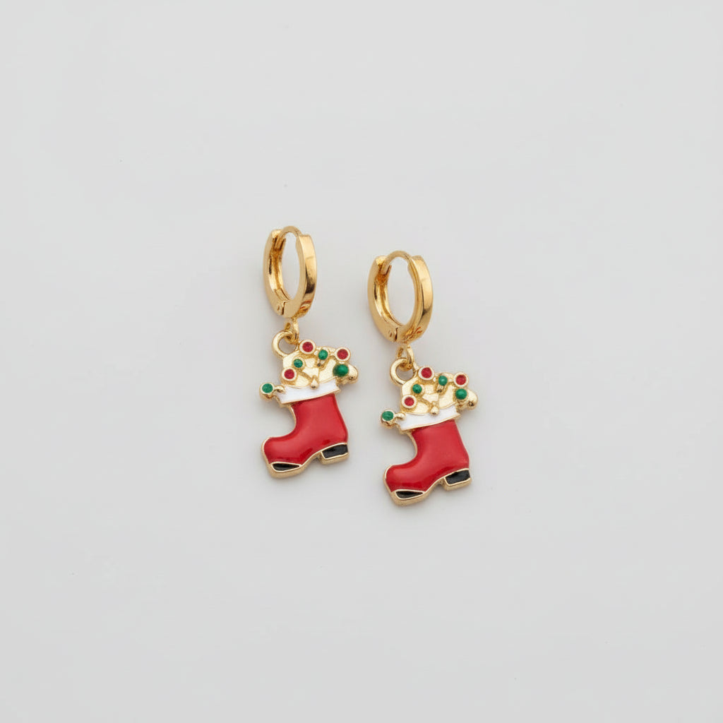 Xmas Hoop Earrings