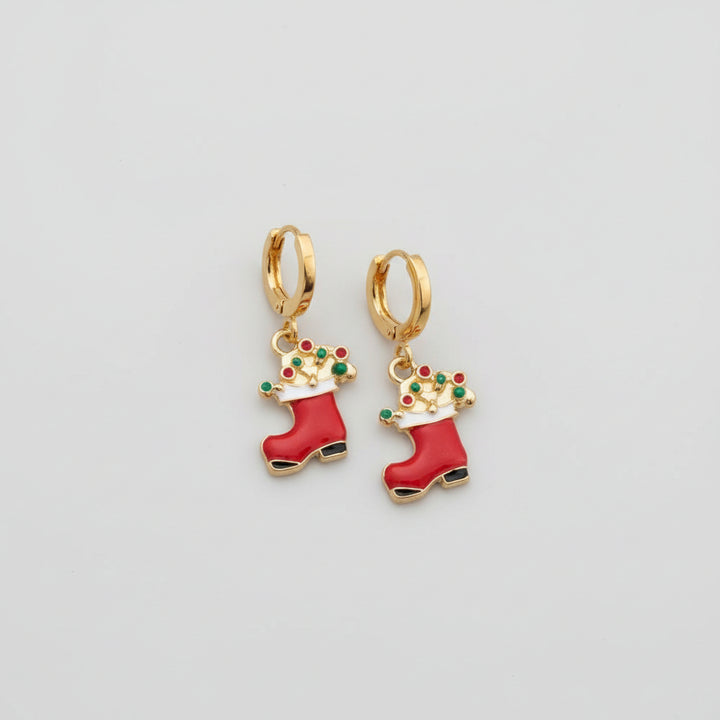 Xmas Hoop Earrings